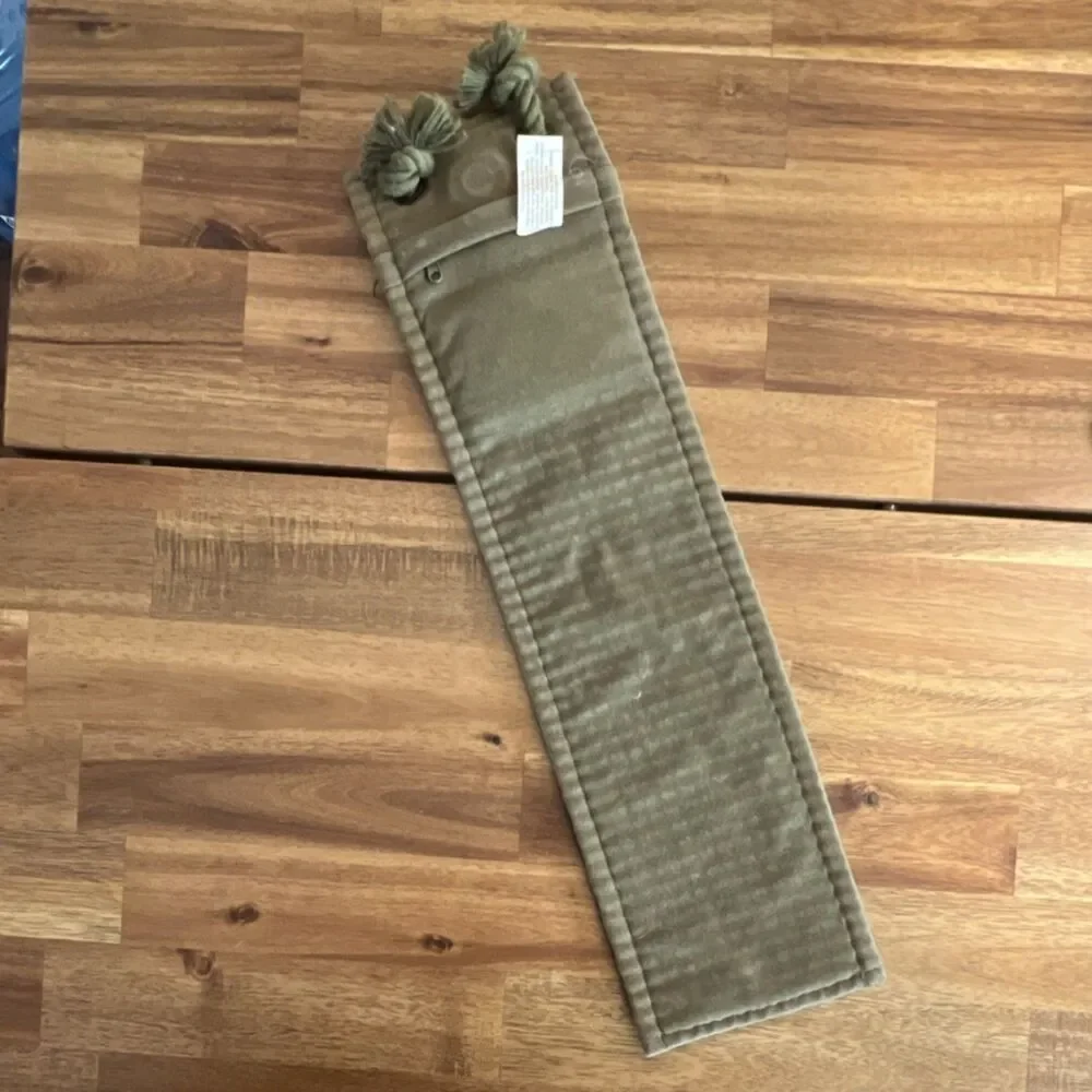 Small Hanging Cat Scratching Board, Beige Fabric, Rope, Multi-Material